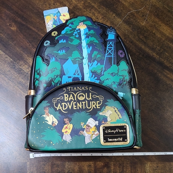 Loungefly Handbags - Loungefly Disney Parks Tiana's Bayou Adventure Mini Backpack - Green & Black